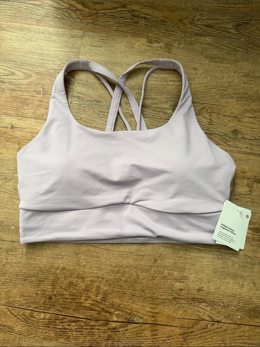 lululemon athletica Light Lavender Strappy Sports Bra